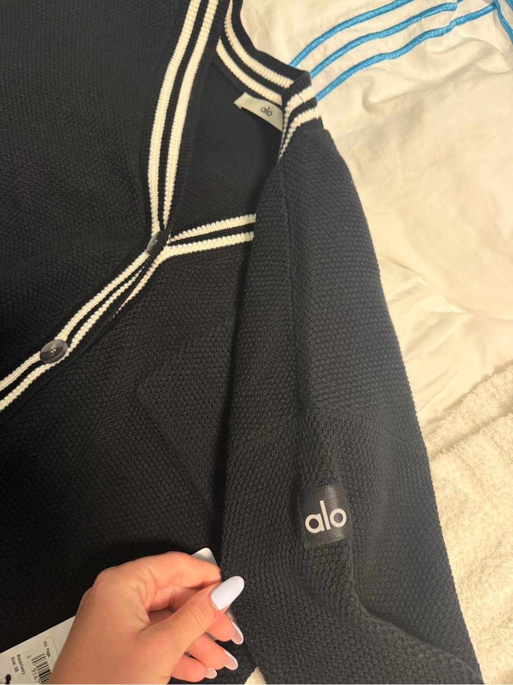 Alo Tennis Club Sweater Knit Cardigan - Picture 3 of 3